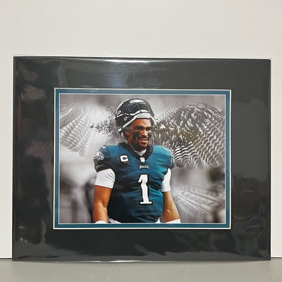 Jaren Hurts- Philadelphia Eagles matted print size 11x14 inches - Picture 4 of 5